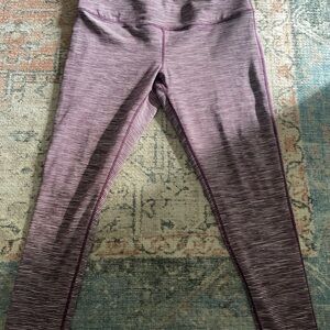 Zella Purple Striped High-Rise Leggings